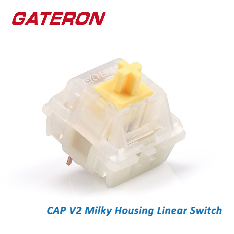 GATERON قبعة حليبي الأصفر الخط - مراجعة Gaming Accessories Aesthetic وسعره
